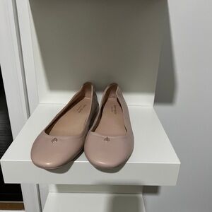 Kate Spade Pink whit bow Flats